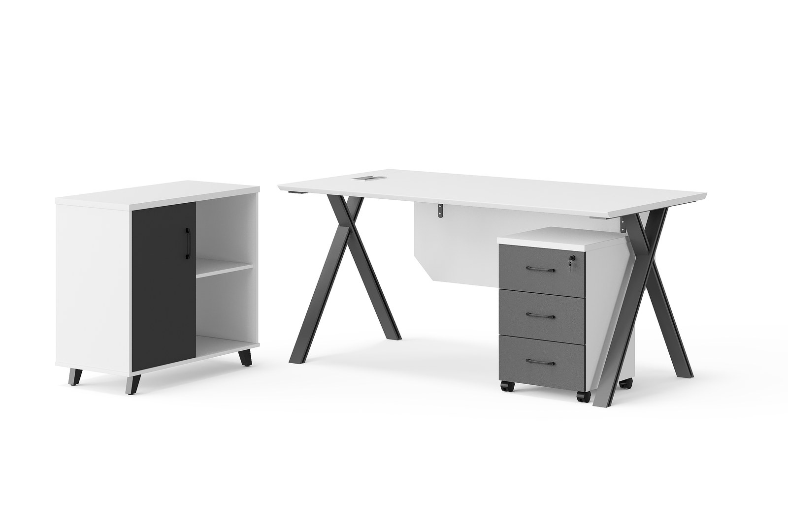 BG-2605-White 2026 New Executive Office Desk for Global Projects
