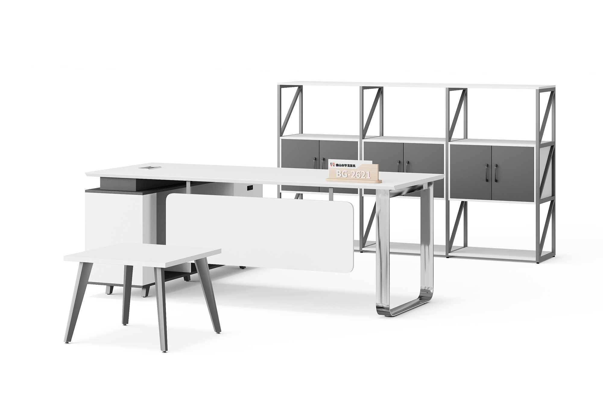 BG-2621LA-White 2026 new executive office desk from BG Office Furniture
