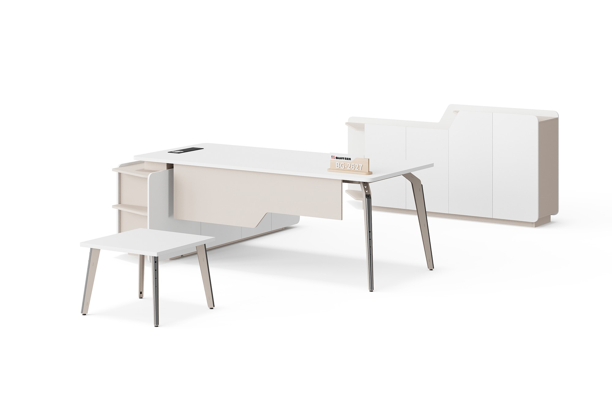 BG-2627LA-White 2026 new executive office desk from BG Office Furniture