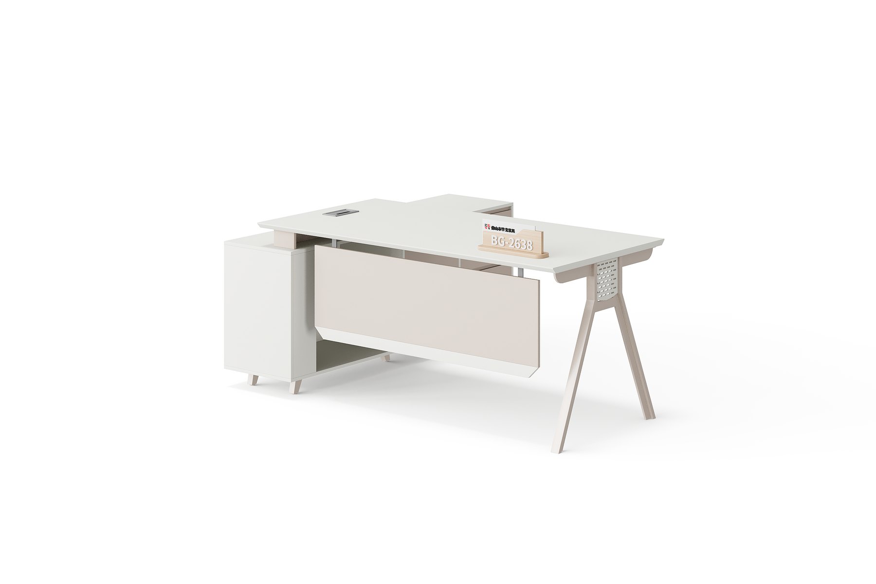 BG-2638L-White Executive Office Desk supplier China