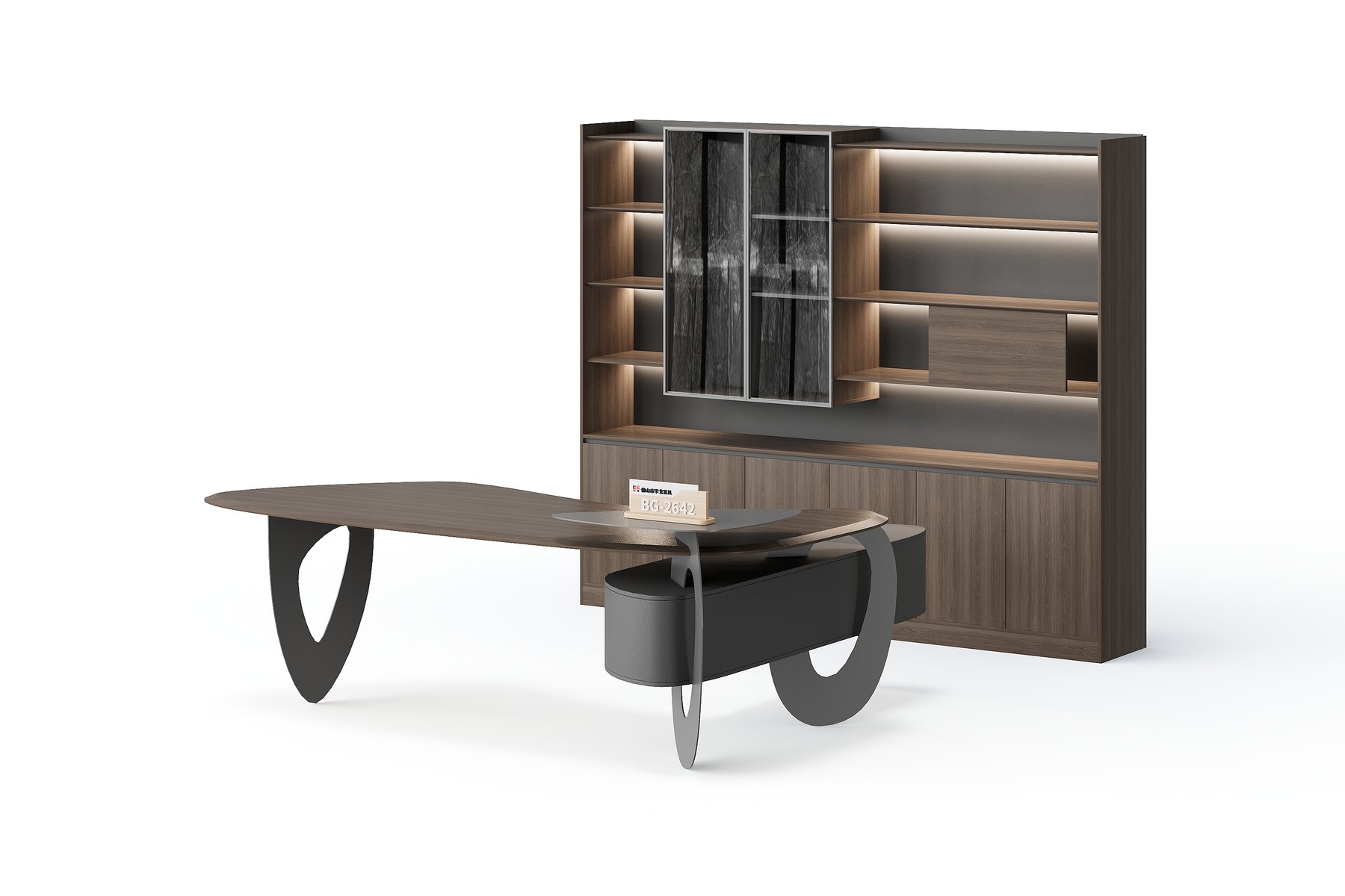 BG-2642LA-G28 2026 New Executive Office Desk with Storage for Global Projects