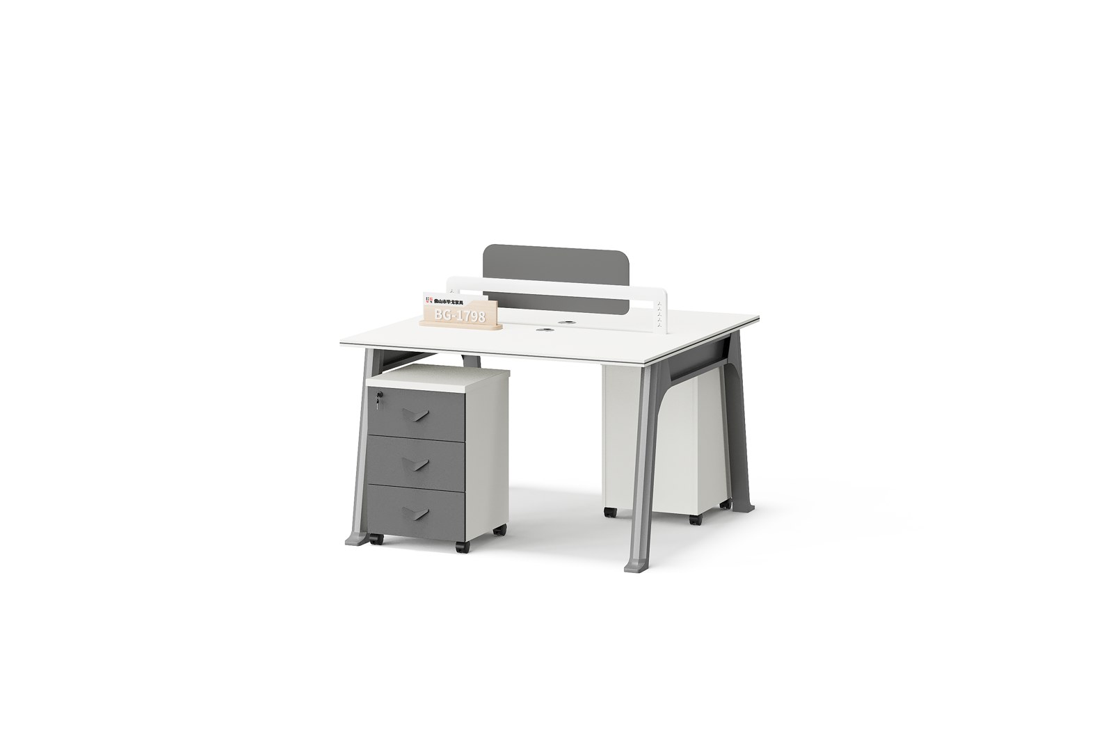 BG-1798W2-White1 Compact Staff Workstation supplier China