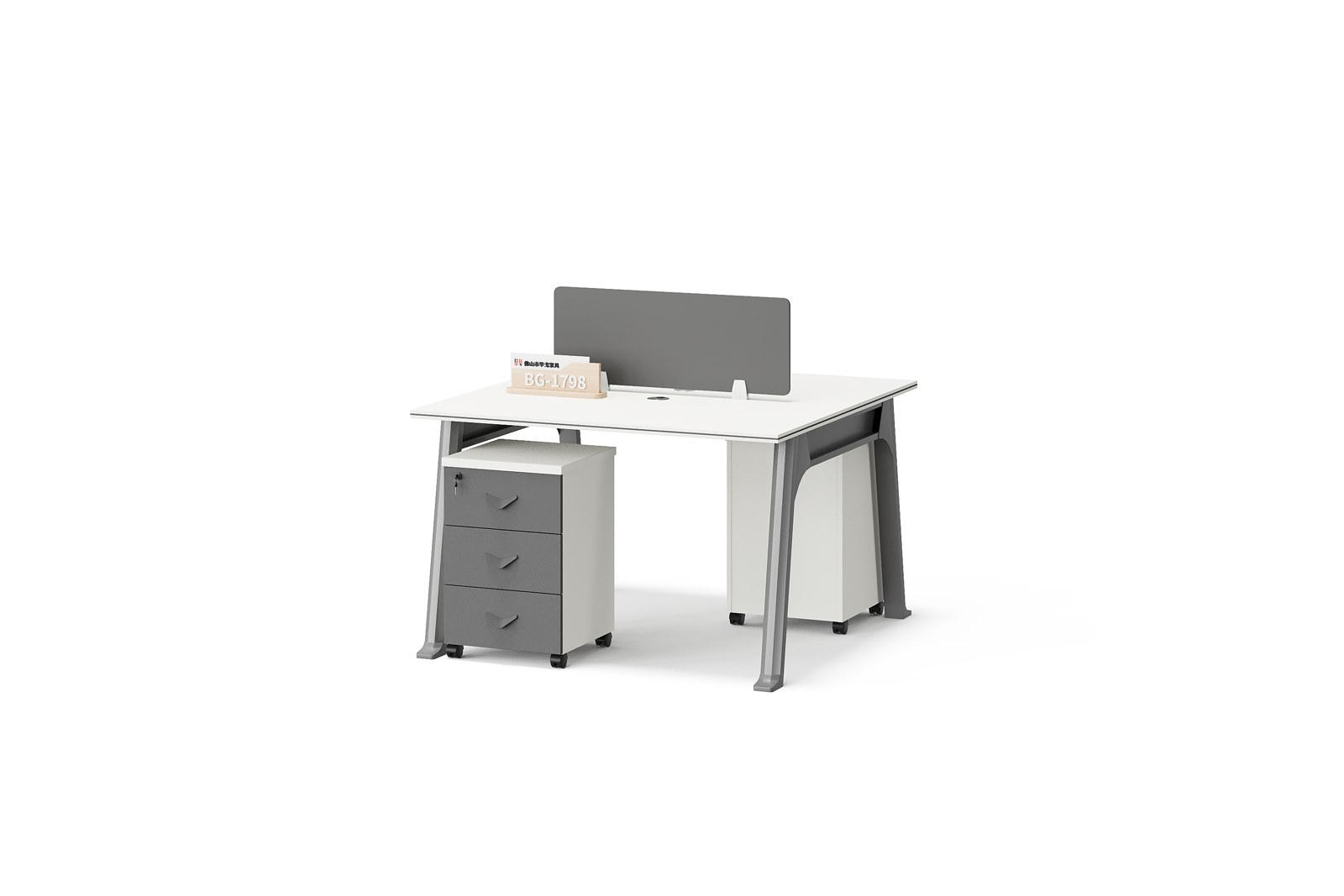 BG-1798W2-White2 2026 New Single Staff Workstation for Global Buyers