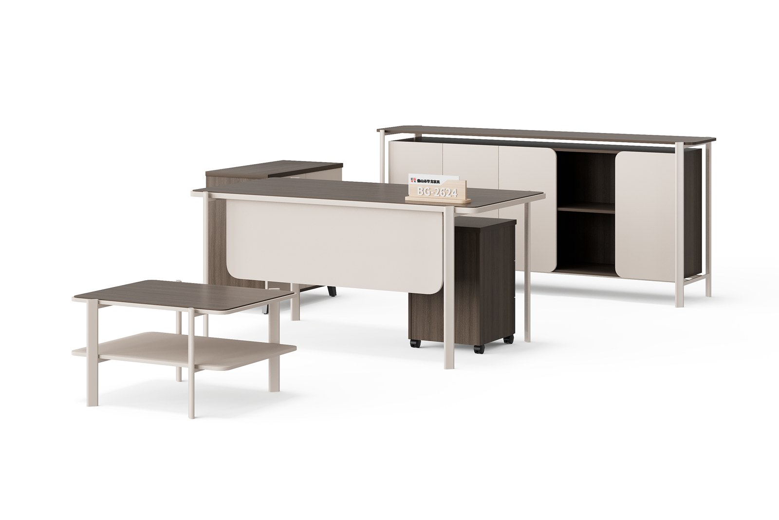 BG-2624A-G28 Manager Desk with Side Cabinet supplier China
