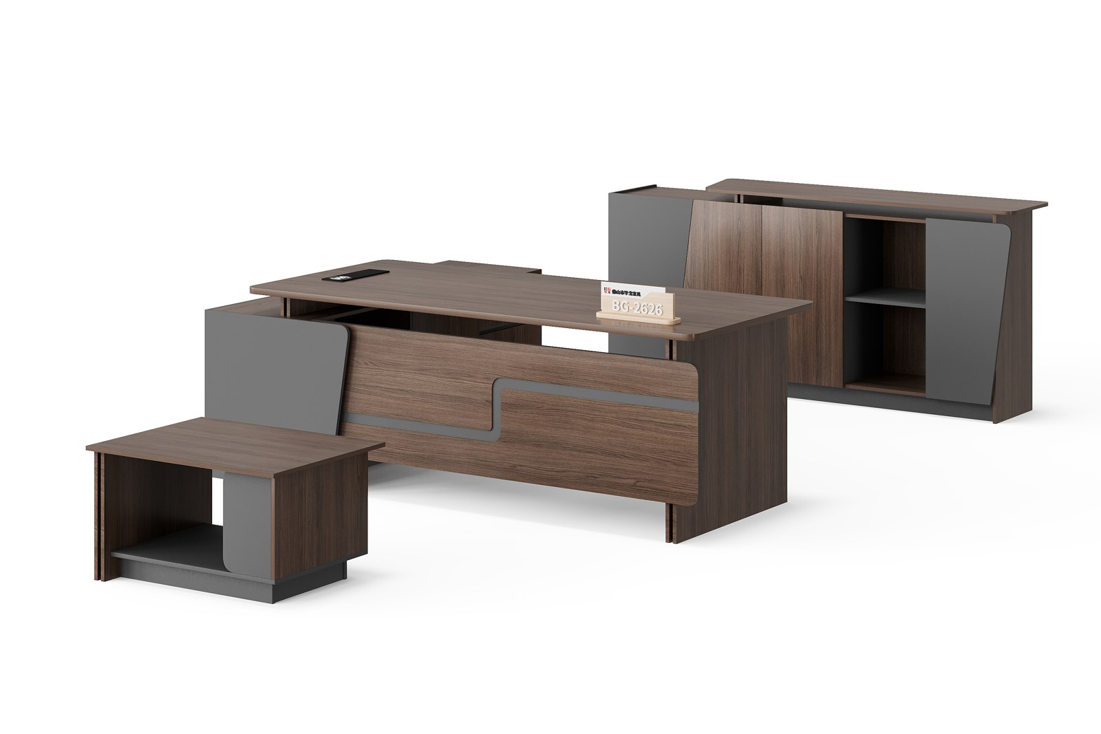 BG-2626LA-G17 Executive Desk and Cabinet Set supplier China