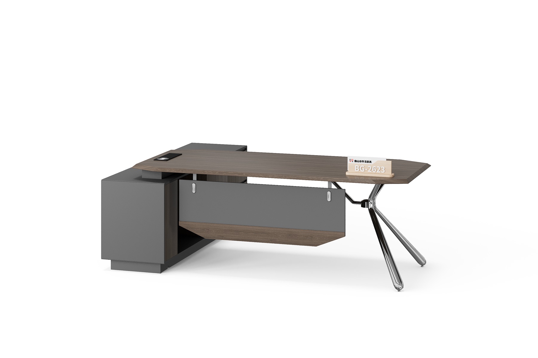 BG-2623L-G28 2026 New Executive Desk with Side Cabinet for Global Buyers