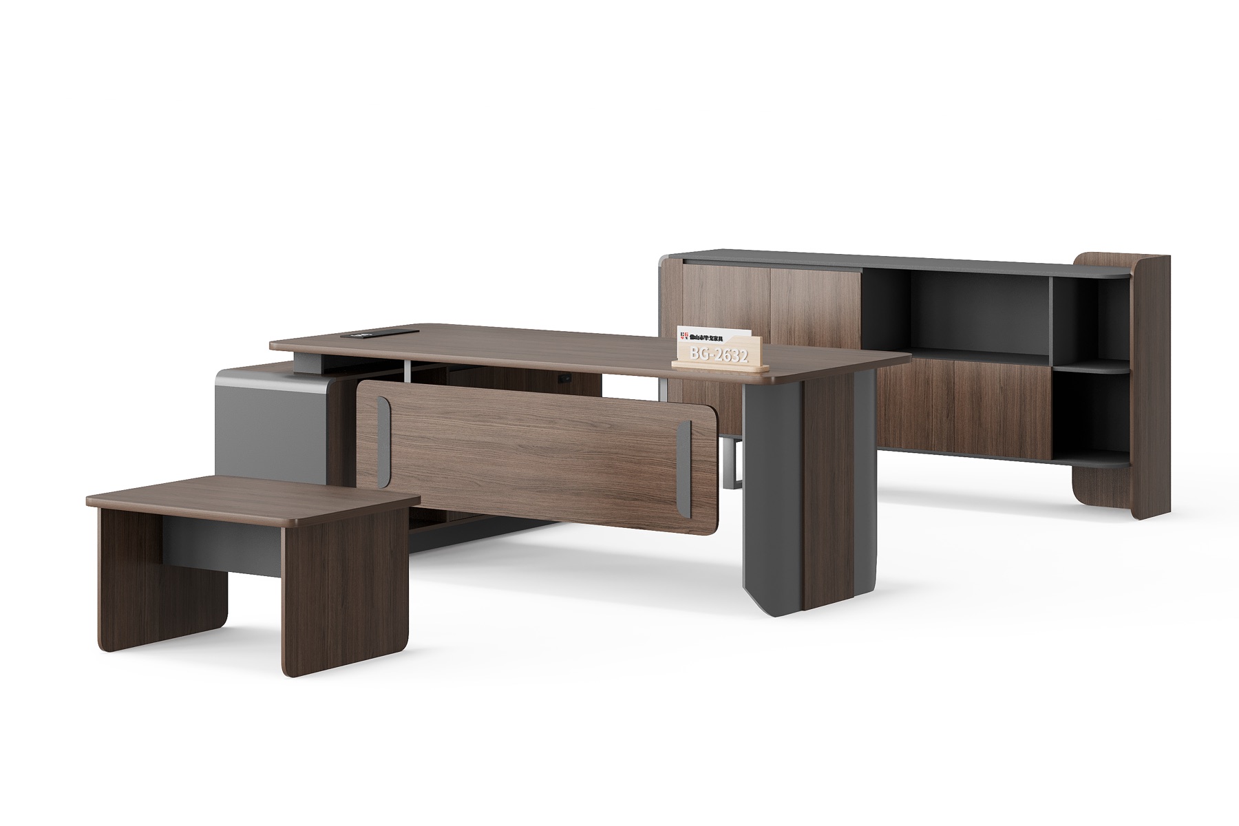 BG-2632LA-G17 Executive Desk and Cabinet Set supplier China for global project buyers