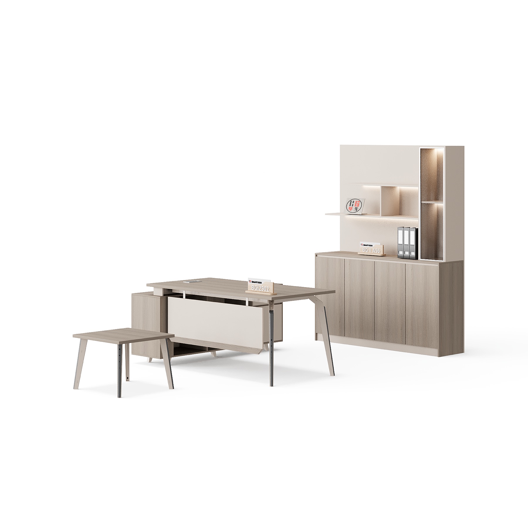 BG-2502LA-G2 Executive Office Desk and Storage Set supplier China for global project buyers