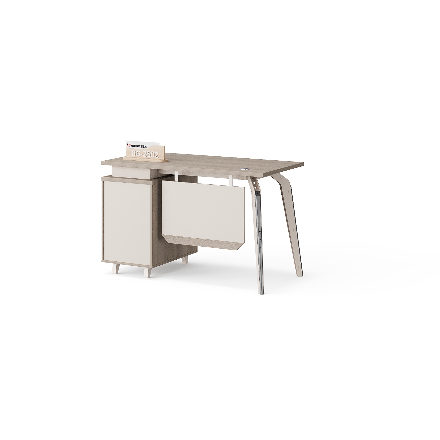 BG-2502S-G2 Compact Manager Desk with Side Storage supplier China for global project buyers