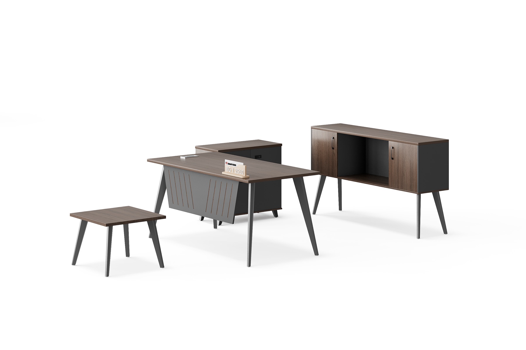 BG-2510A-G17 Manager Desk and Storage Set supplier China for global project buyers