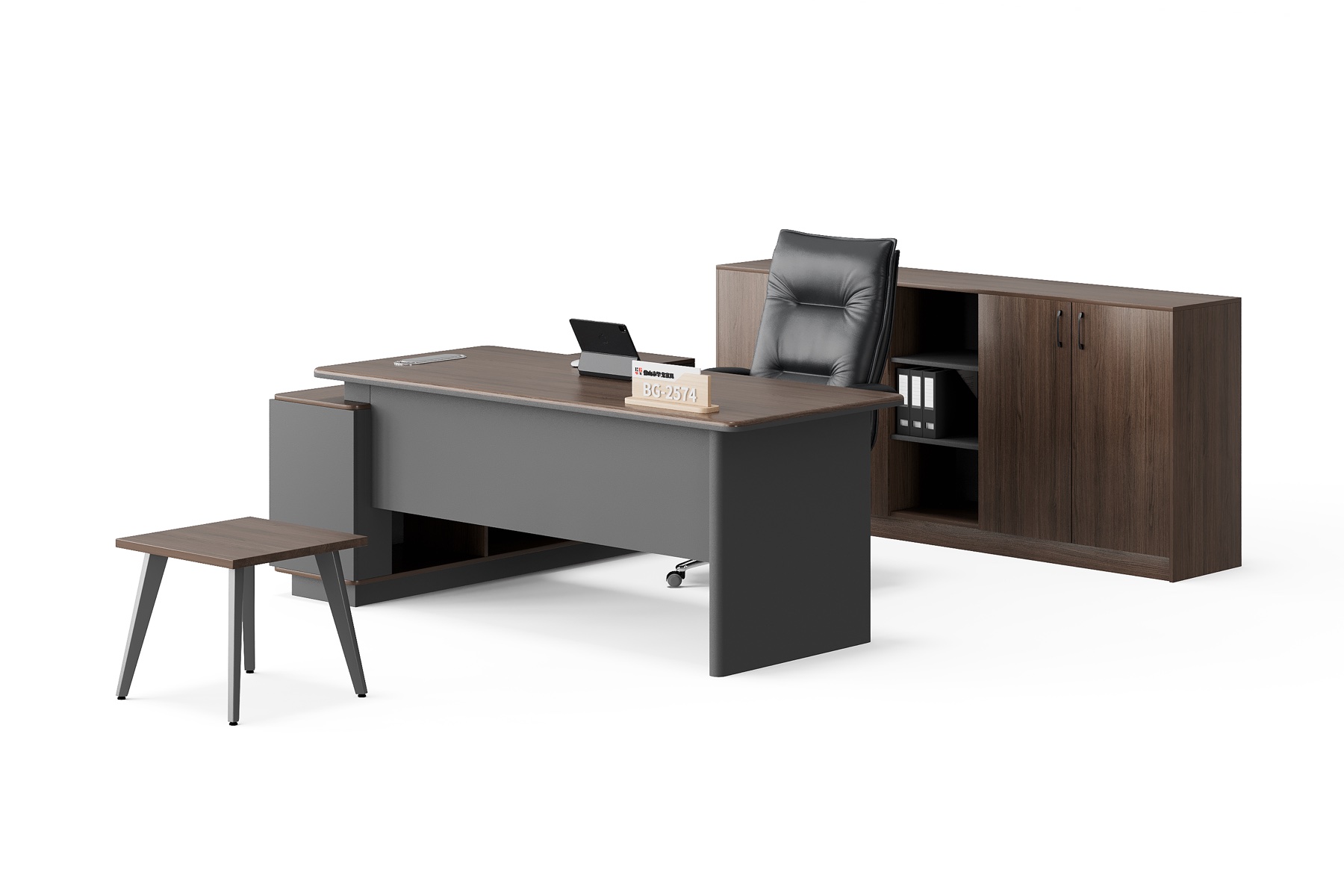 BG-2574LA-G17 Manager Desk and Cabinet Set supplier China for global project buyers