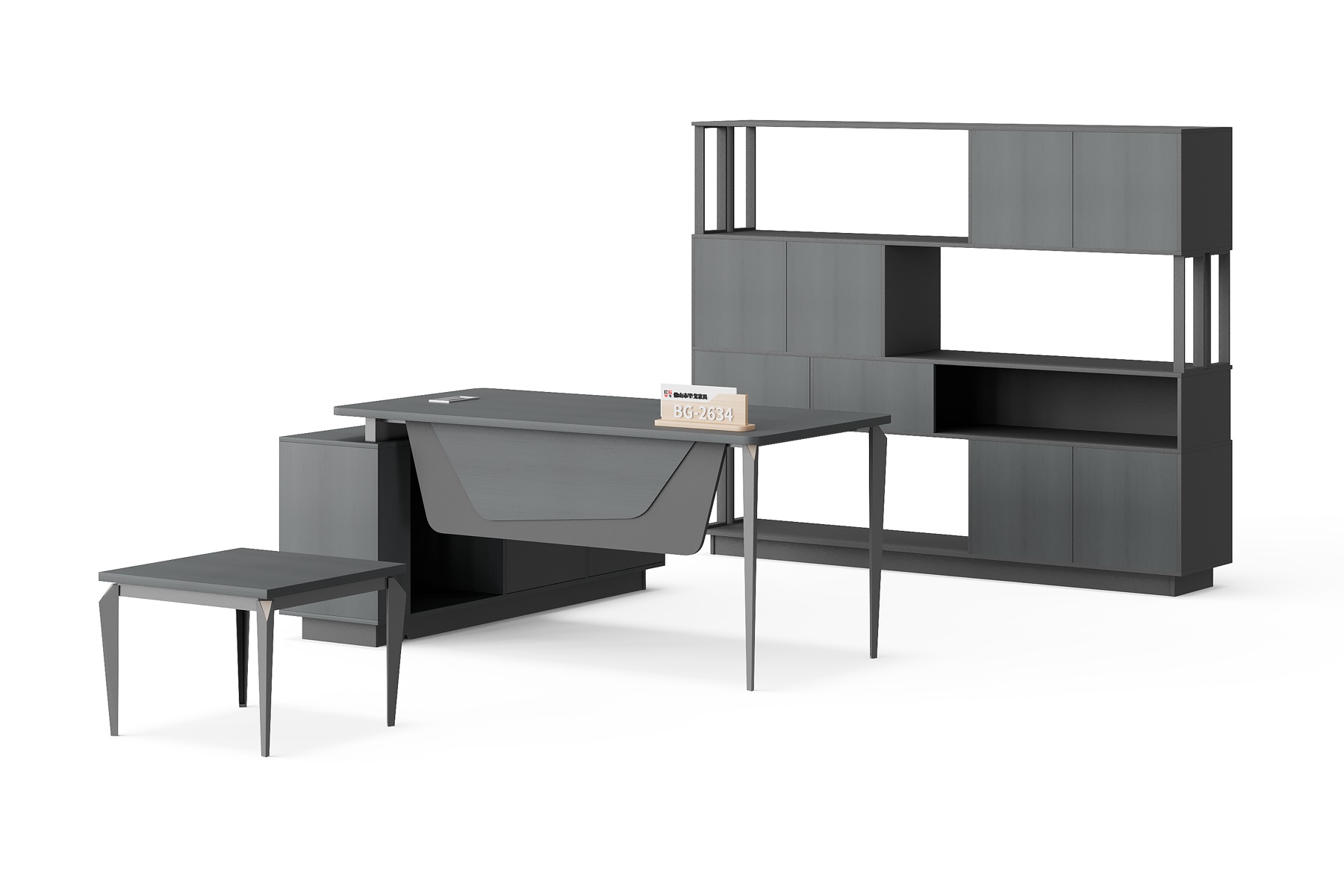 BG-2634LA-G21 Executive Office Desk with Modular Wall Storage for Global Buyers