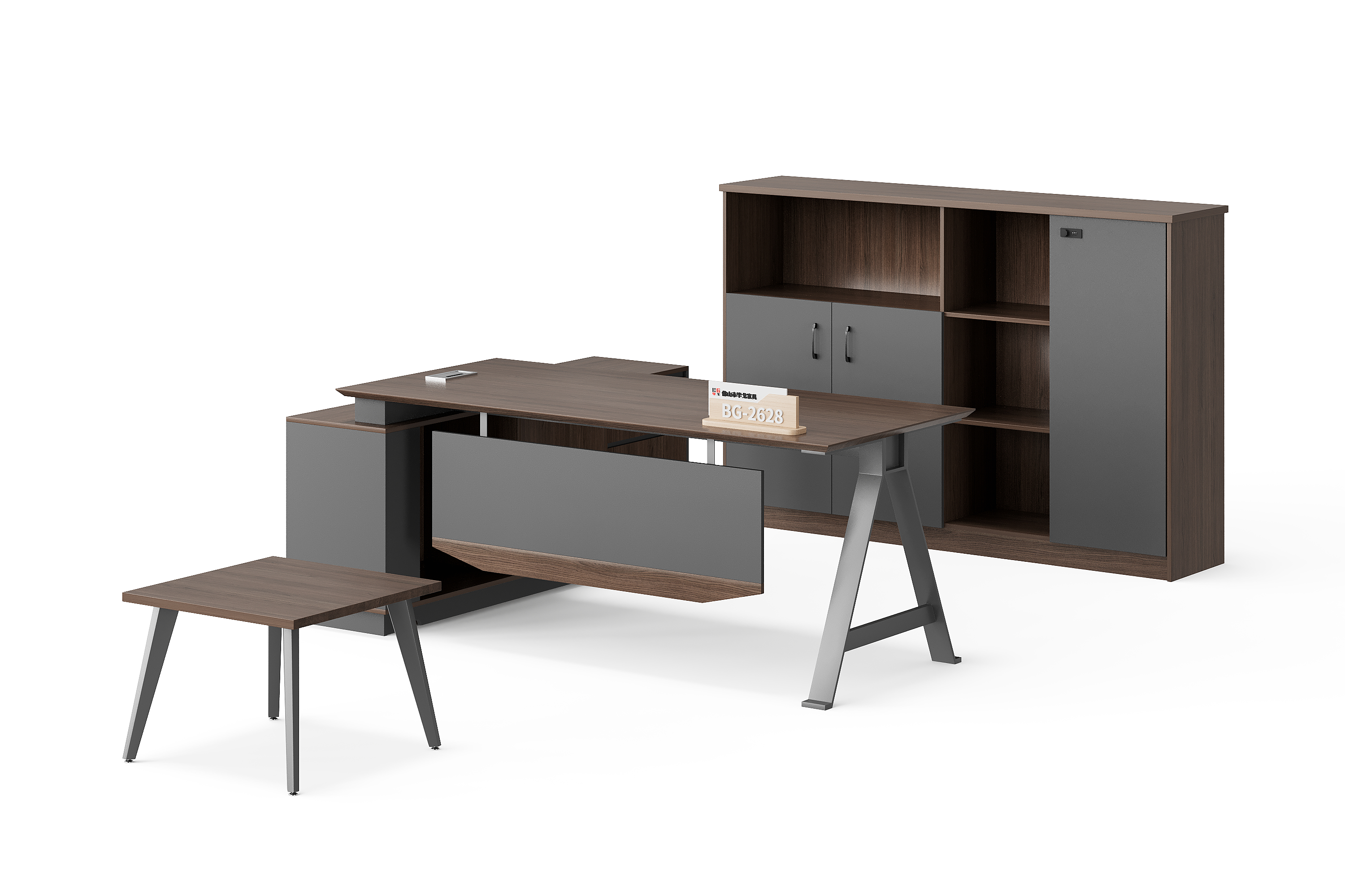 BG-2628LA-G17 Executive Office Desk with Wall Storage for Global Buyers