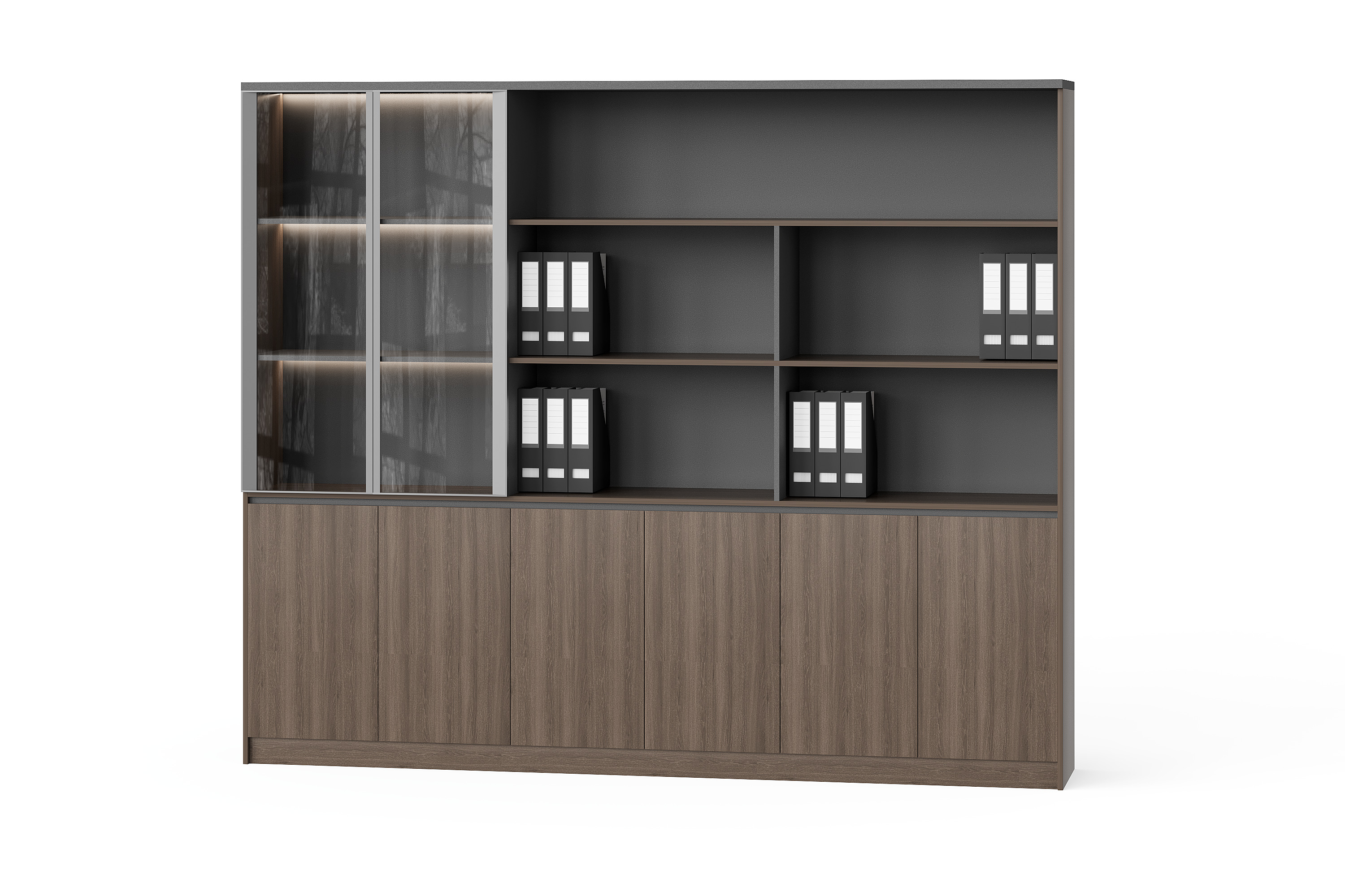 BG-2619B-G28 Office Storage Cabinet with Display Shelves for Global Buyers