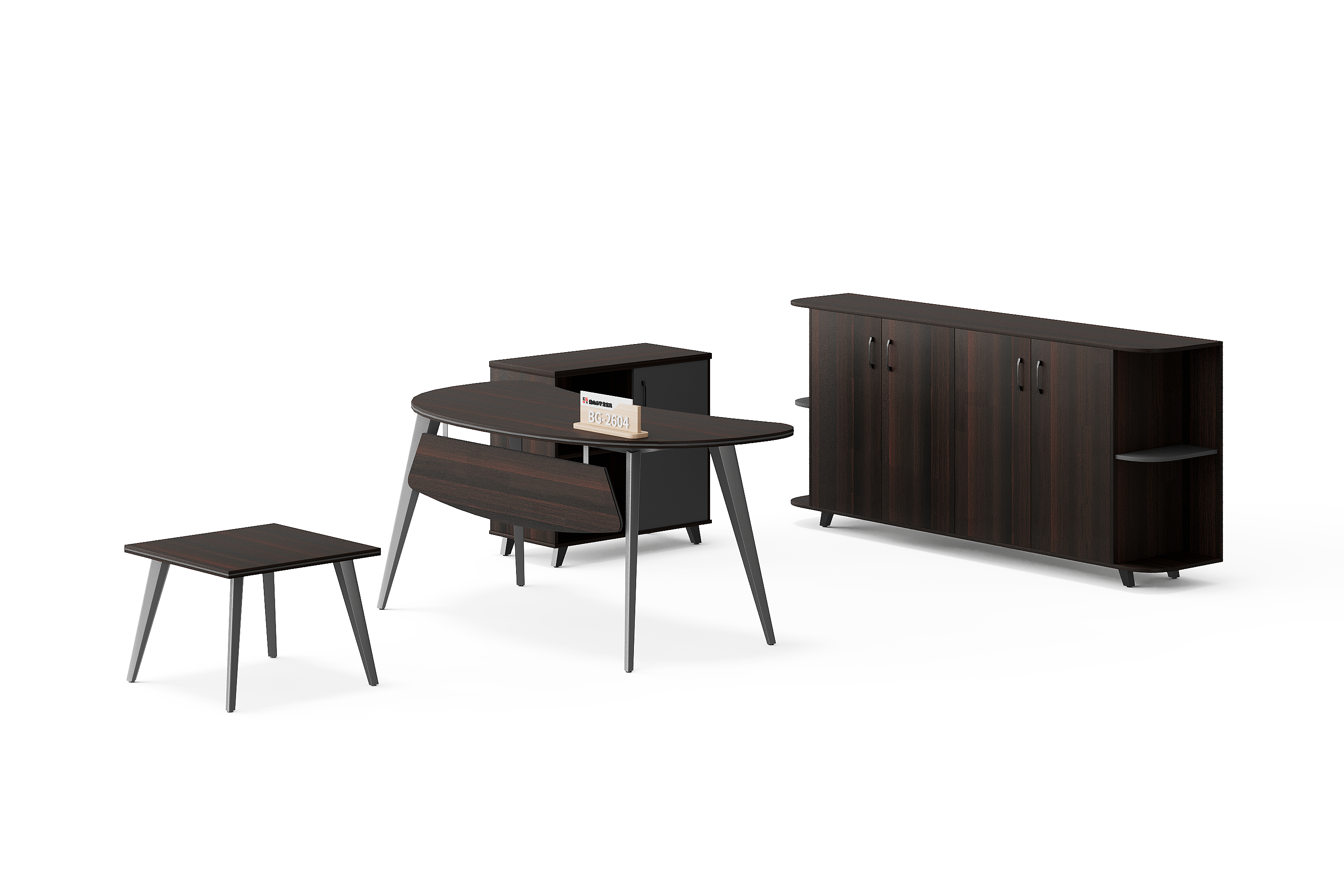 BG-2604A-B13 Executive Office Desk and Cabinet Set for Global Buyers