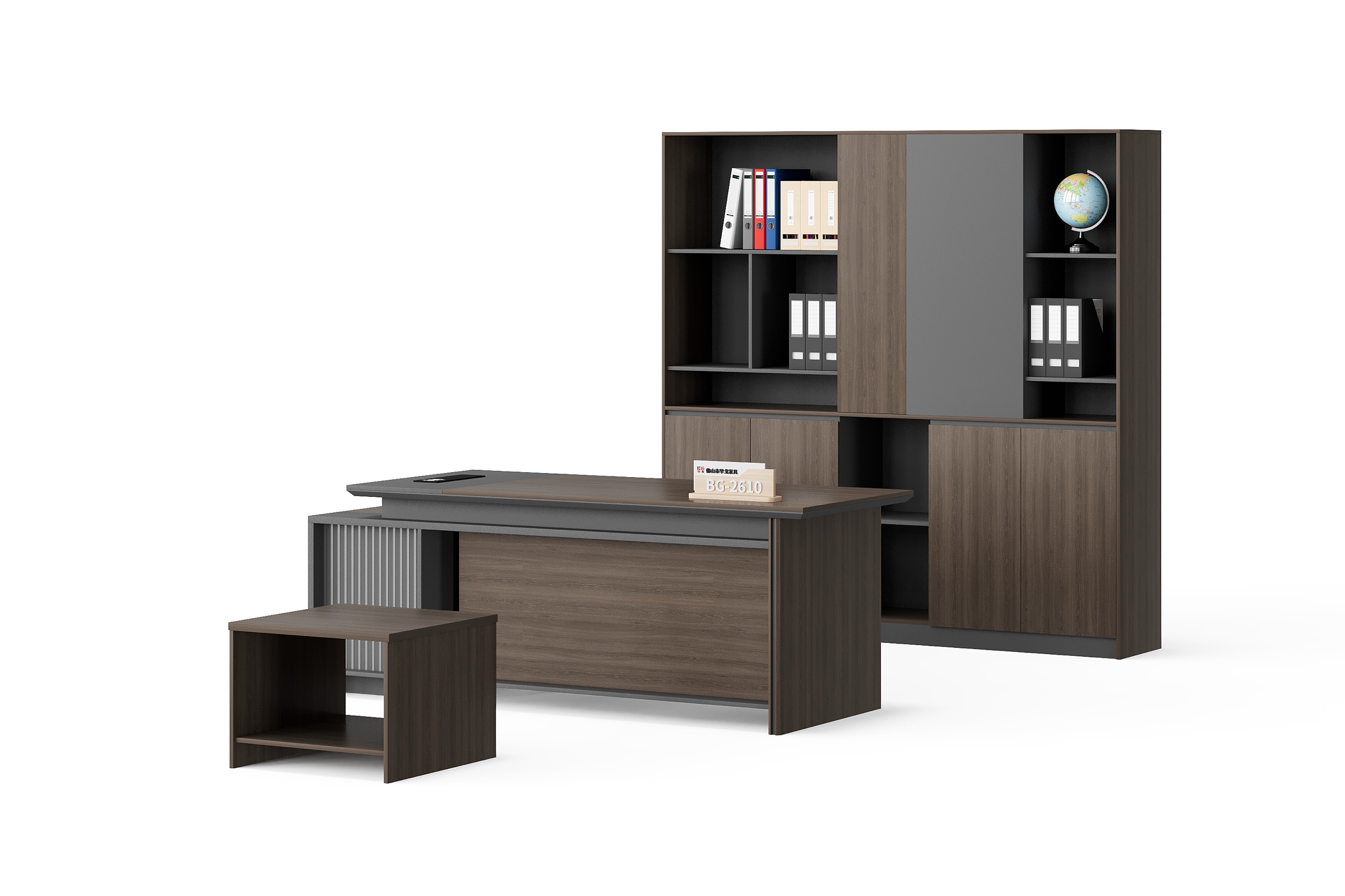 BG-2610LA-G28 Executive Desk with Storage Wall supplier China for global project buyers