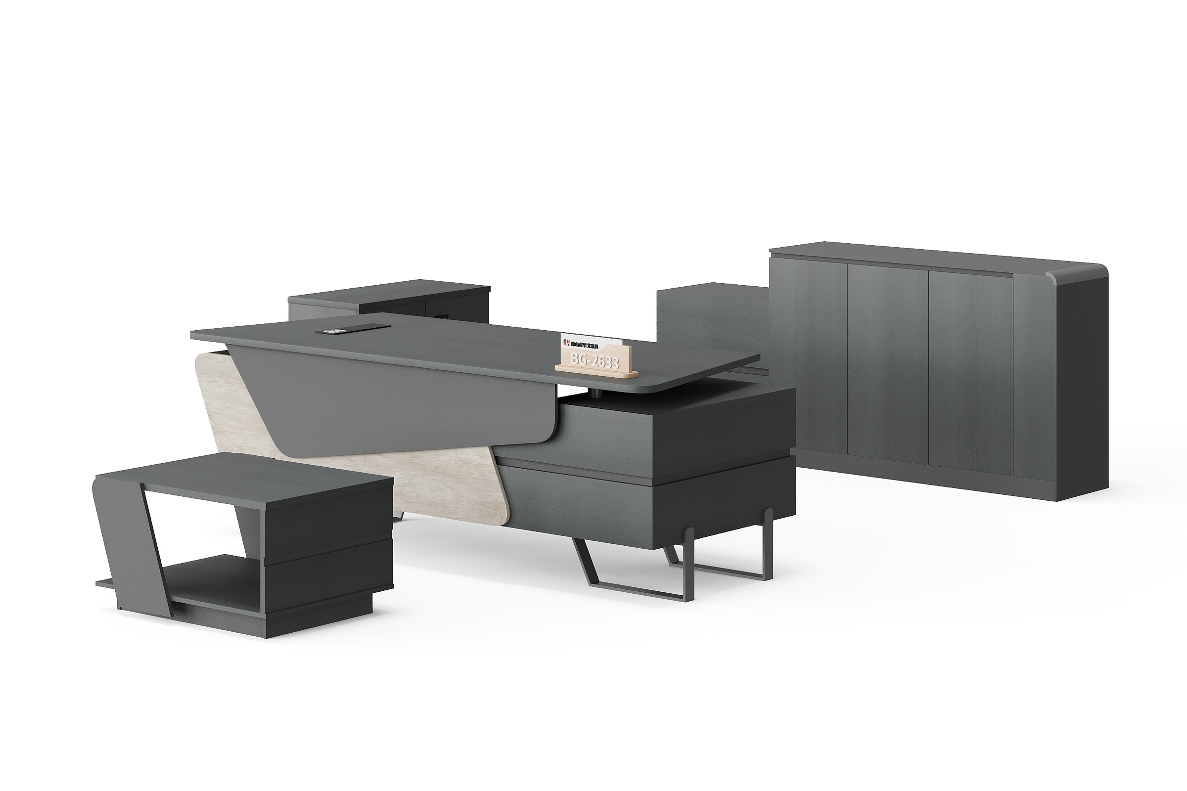 BG-2633A-G21 Executive Desk and Cabinet Set supplier China for global project buyers