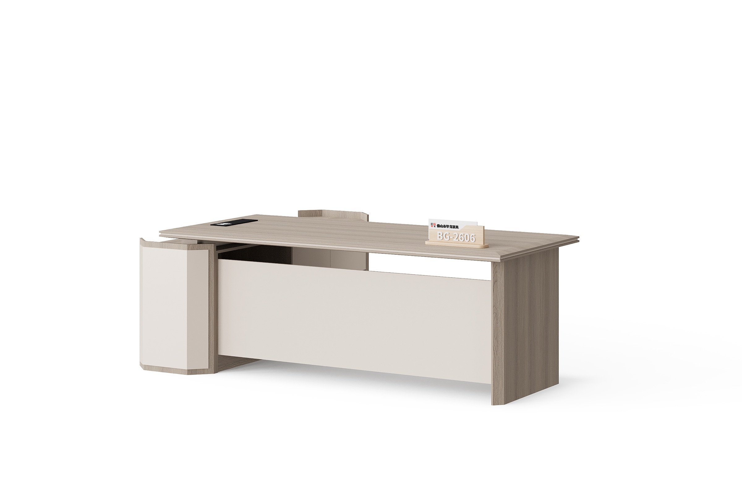 BG-2606L-G2 Manager Office Desk with Rounded Side Storage supplier China for global project buyers