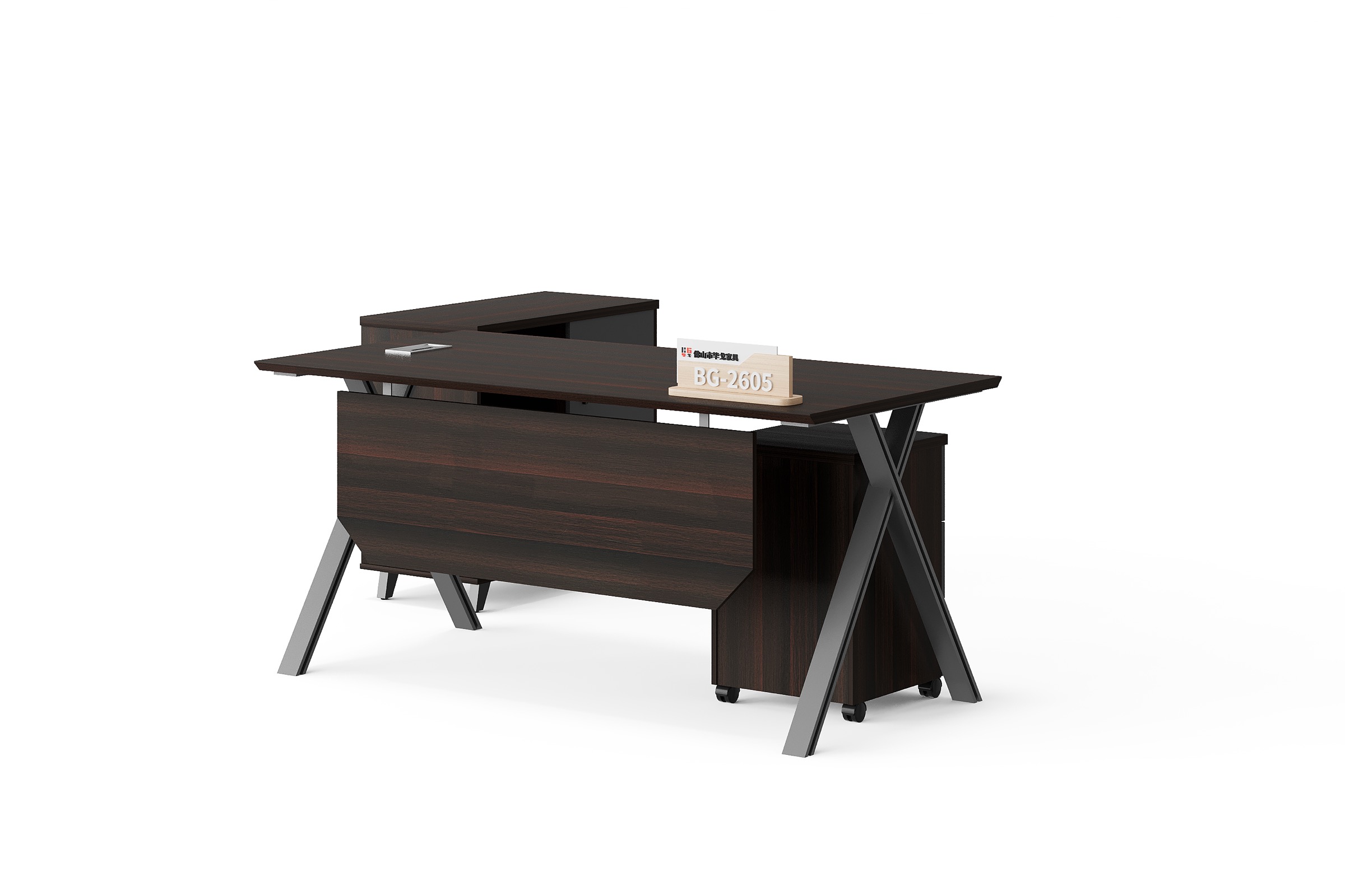 BG-2605-B13 Executive Office Desk with X-Frame supplier China for global project buyers