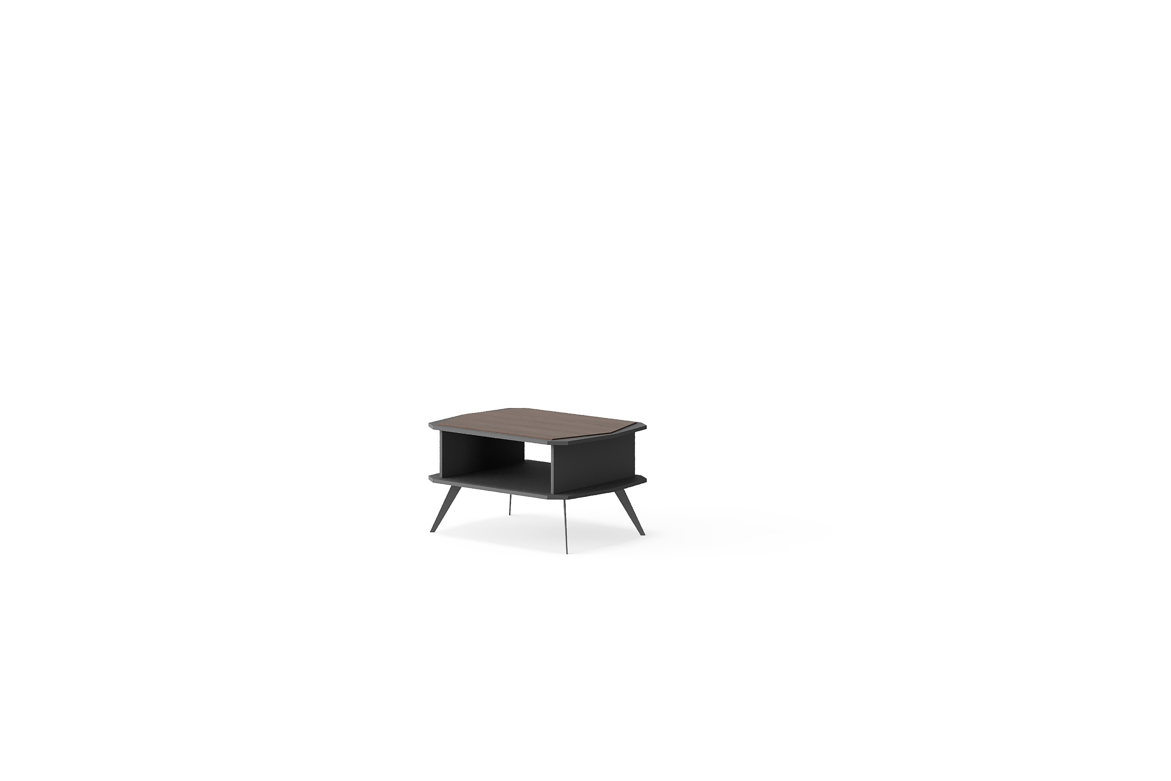 BG-2607T-G17 Square Office Coffee Table with Shelf supplier China for global project buyers