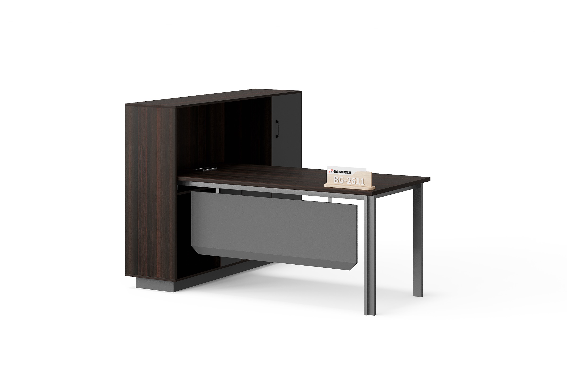BG-2611L-B13 Manager Desk with Tall Side Storage supplier China for global project buyers