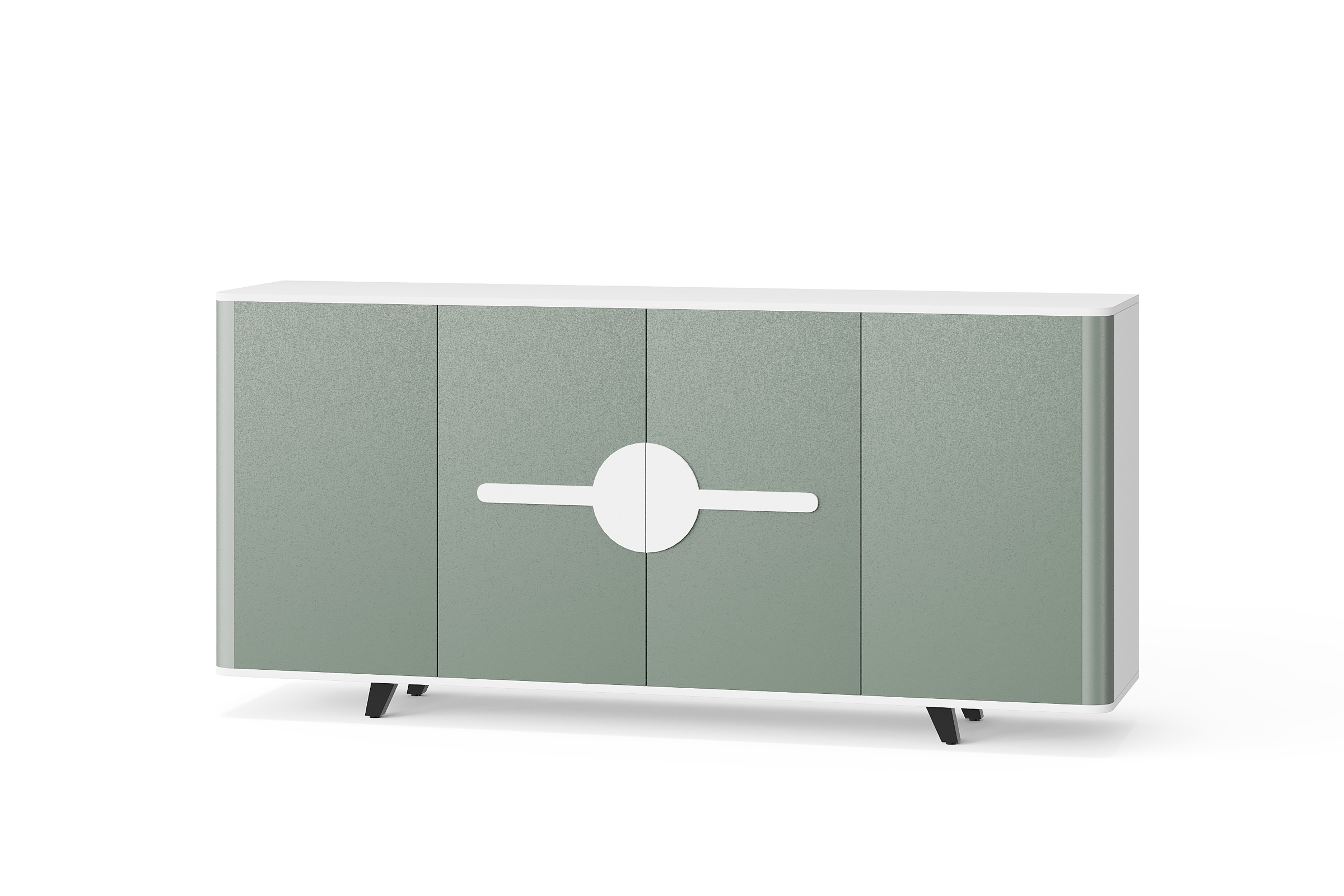 BG-2615B-Green 2026 New Green Four-Door Office Storage Cabinet for Global Buyers