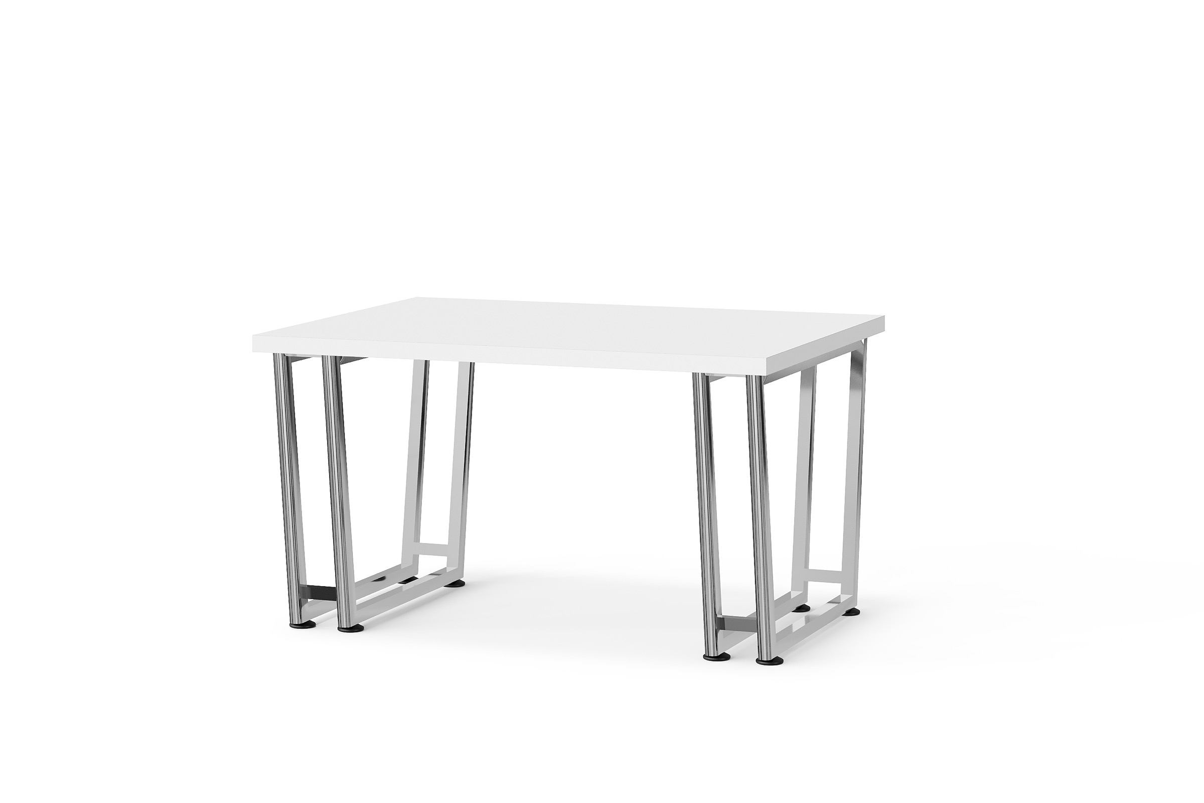 BG-2618T-White 2026 New White Rectangular Office Table with Open Frame for Global Buyers