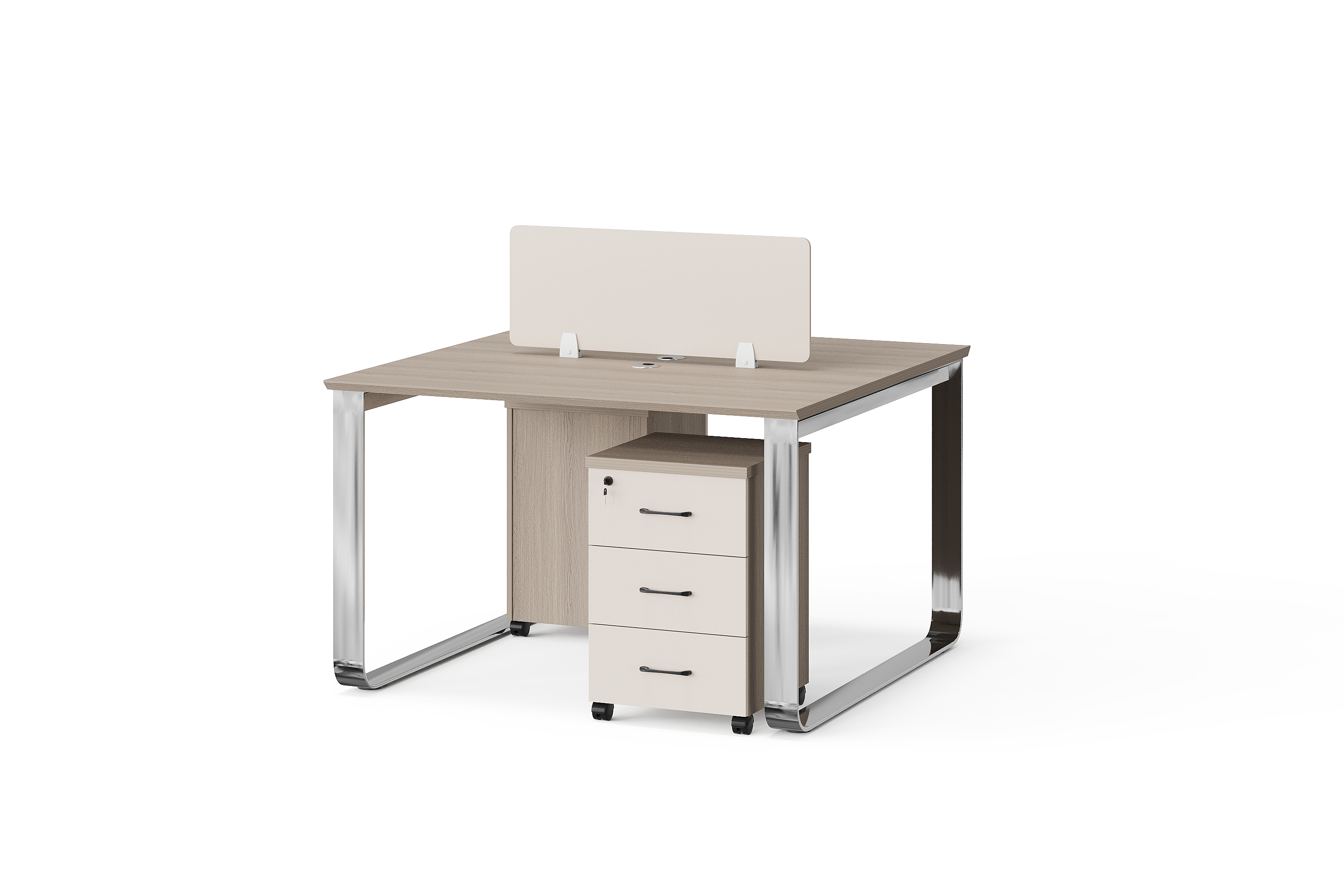 BG-2621W2-G2 2026 New Two-Person Office Workstation with Screens for Global Buyers