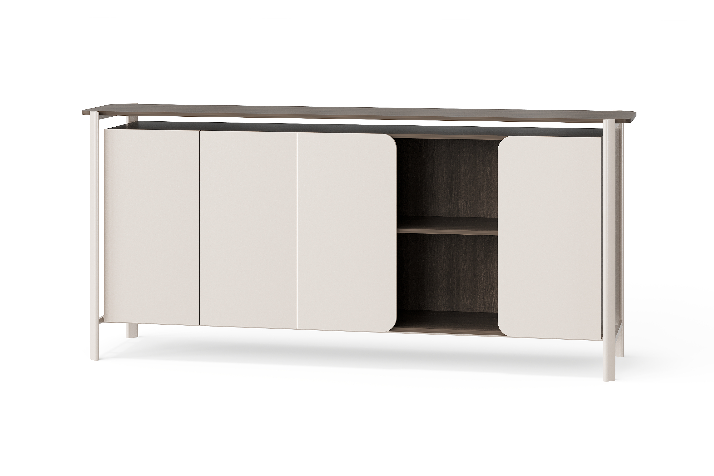 BG-2624B-G28 Office Storage Cabinet with Open Display Bay supplier China for global project buyers
