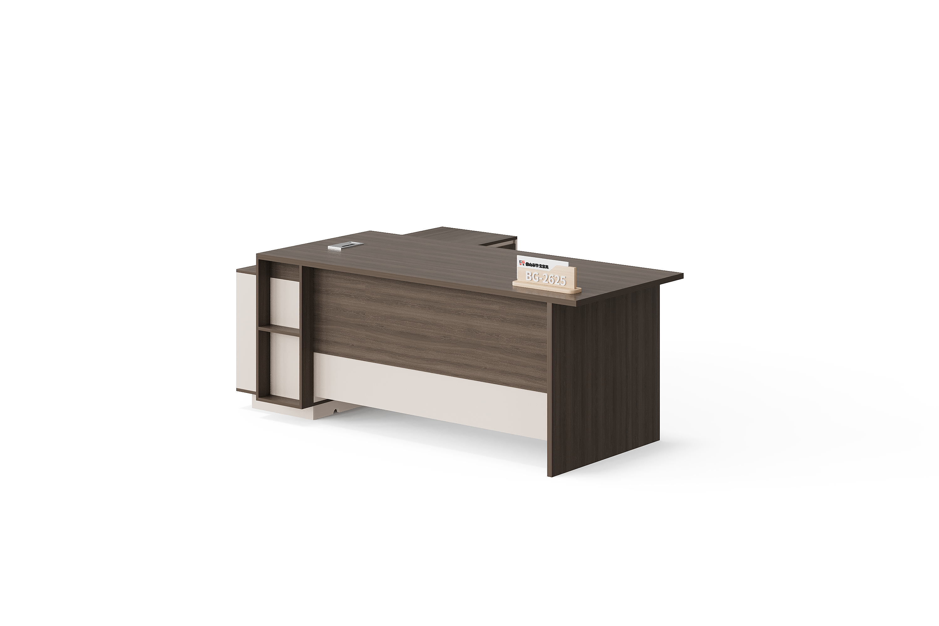 BG-2625L-G28-1 Manager Desk with Framed Side Storage supplier China for global project buyers