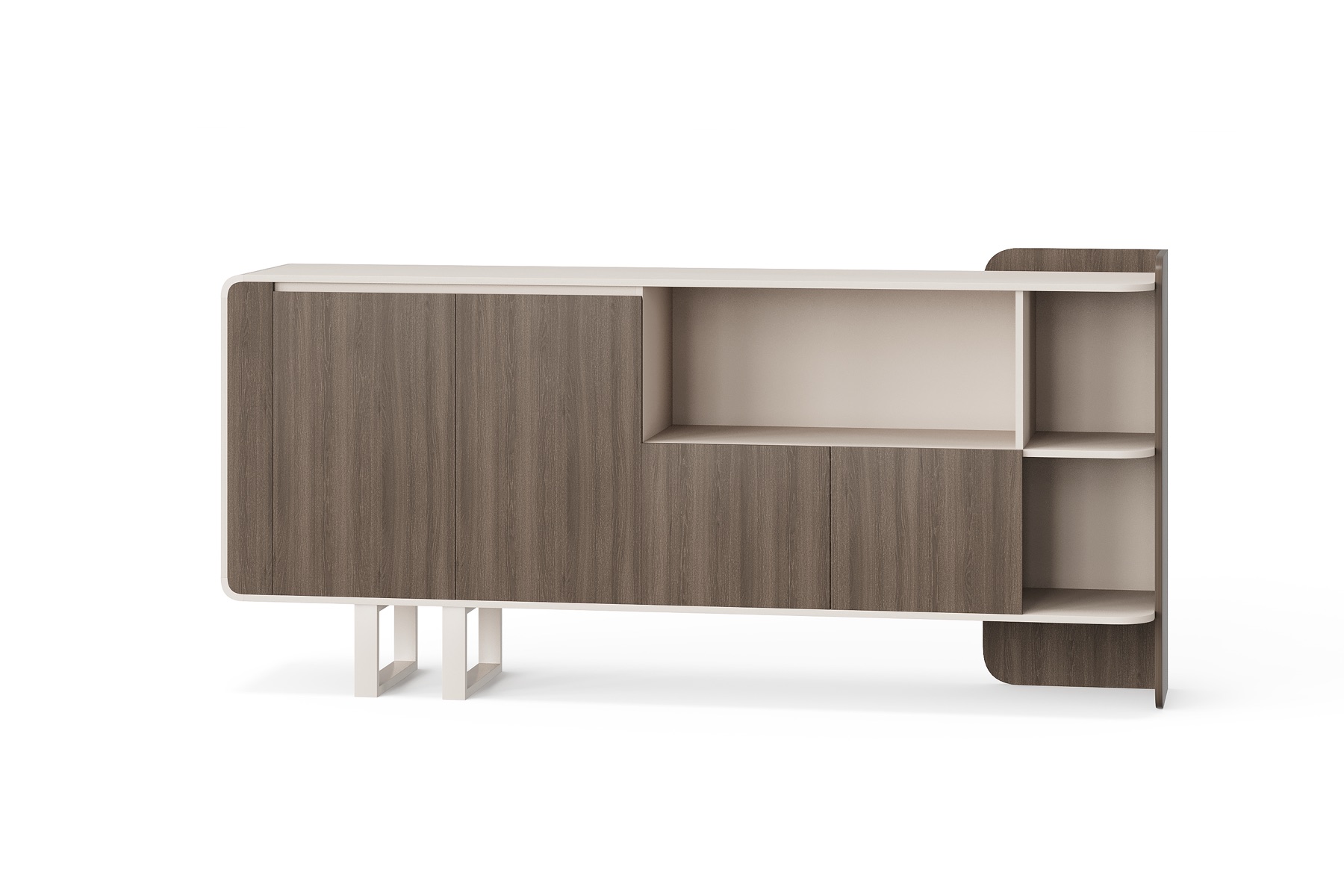 BG-2632B-G28 2026 New Office Storage Cabinet with Open Shelves for Global Buyers
