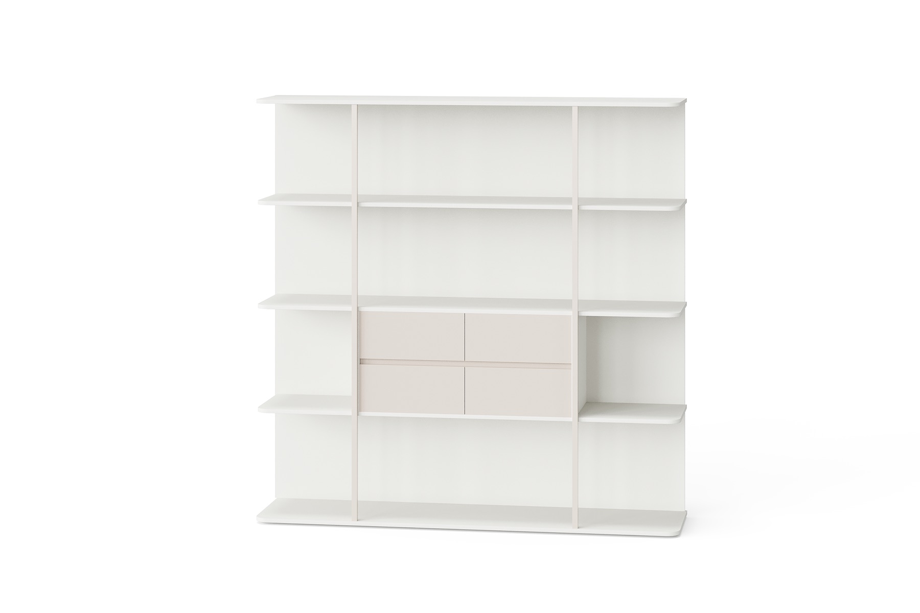 BG-2638B-White 2026 New White Open Office Storage and Display Cabinet for Global Buyers