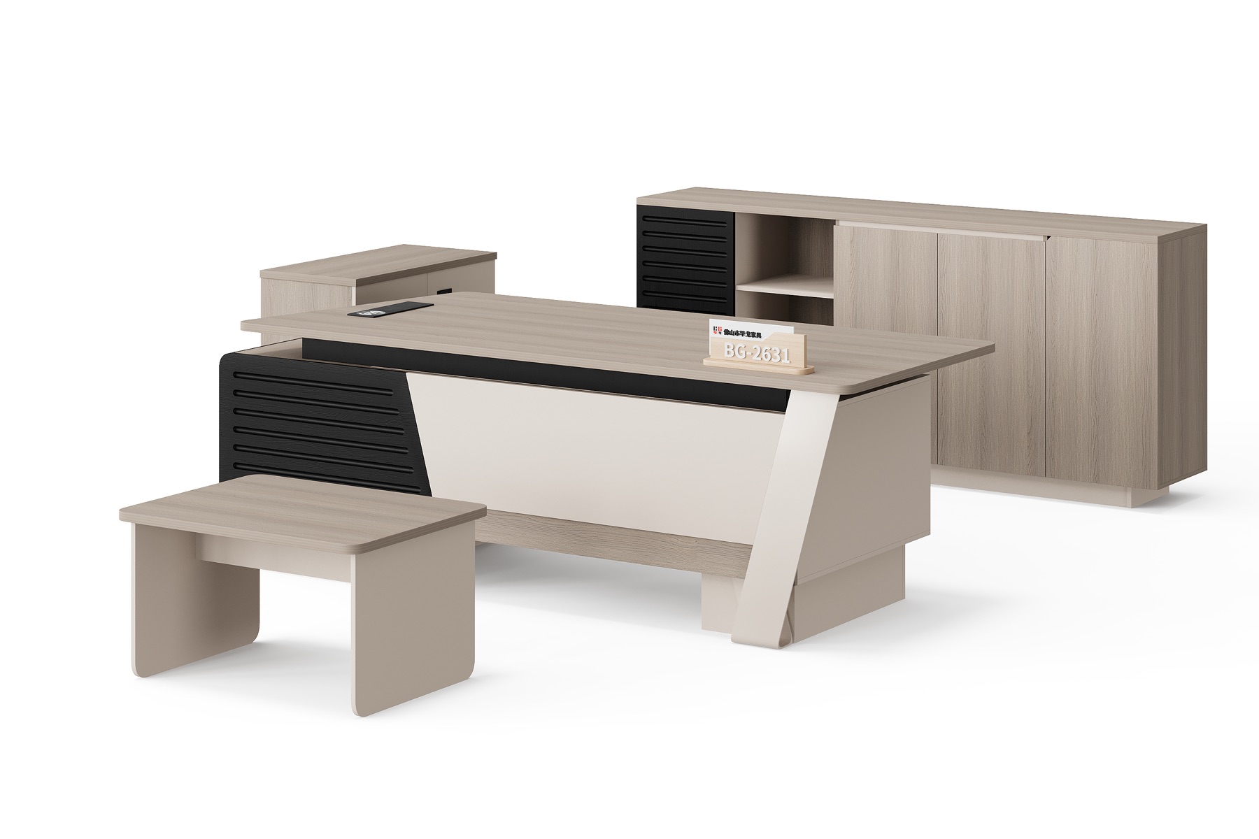 BG-2631A-G2 2026 New Manager Desk, Low Table and Storage Cabinet Set for Global Buyers