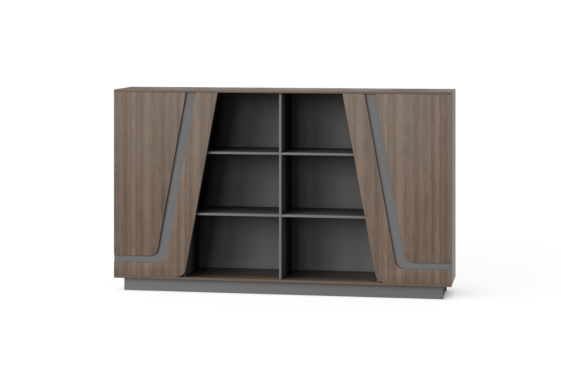BG-2644B-G28 2026 New Office Storage Cabinet with Open Display Shelves for Global Buyers