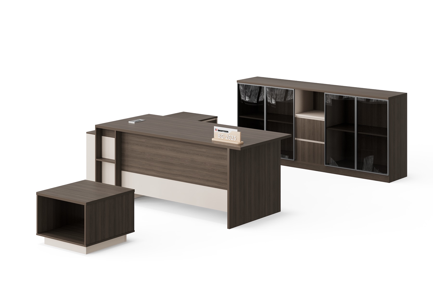 BG-2625LA-G28 2026 New Executive Desk, Low Table and Storage Cabinet Set for Global Buyers