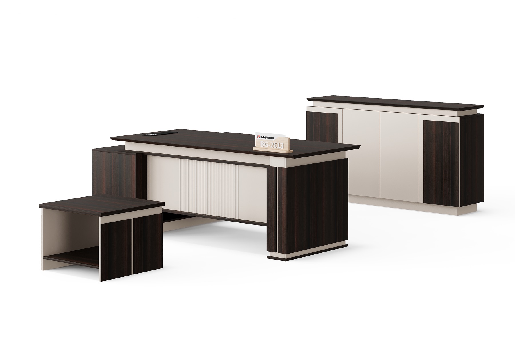 BG-2613LA-B13-Morandi 2026 New Executive Desk, Low Table and Storage Cabinet Set for Global Buyers