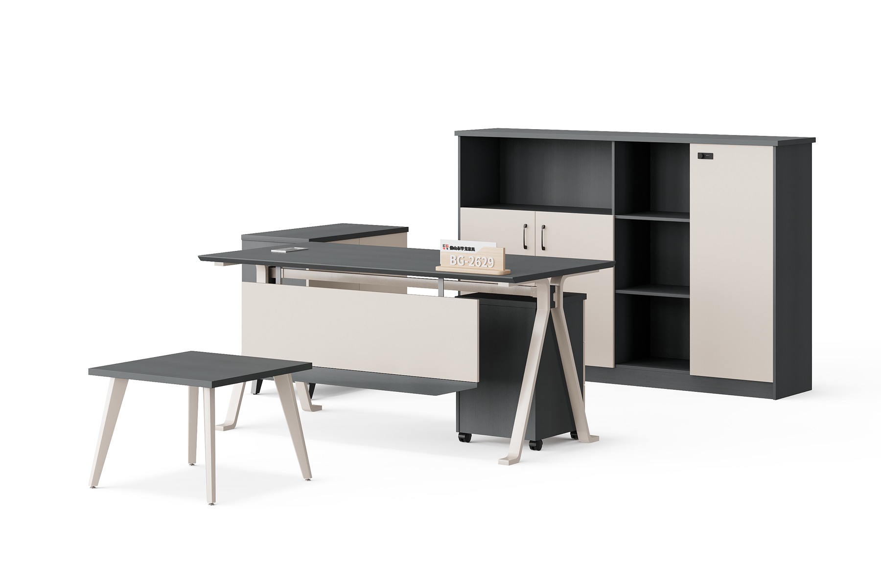 BG-2629A-G21 2026 New Manager Desk, Low Table and Storage Cabinet Set for Global Buyers