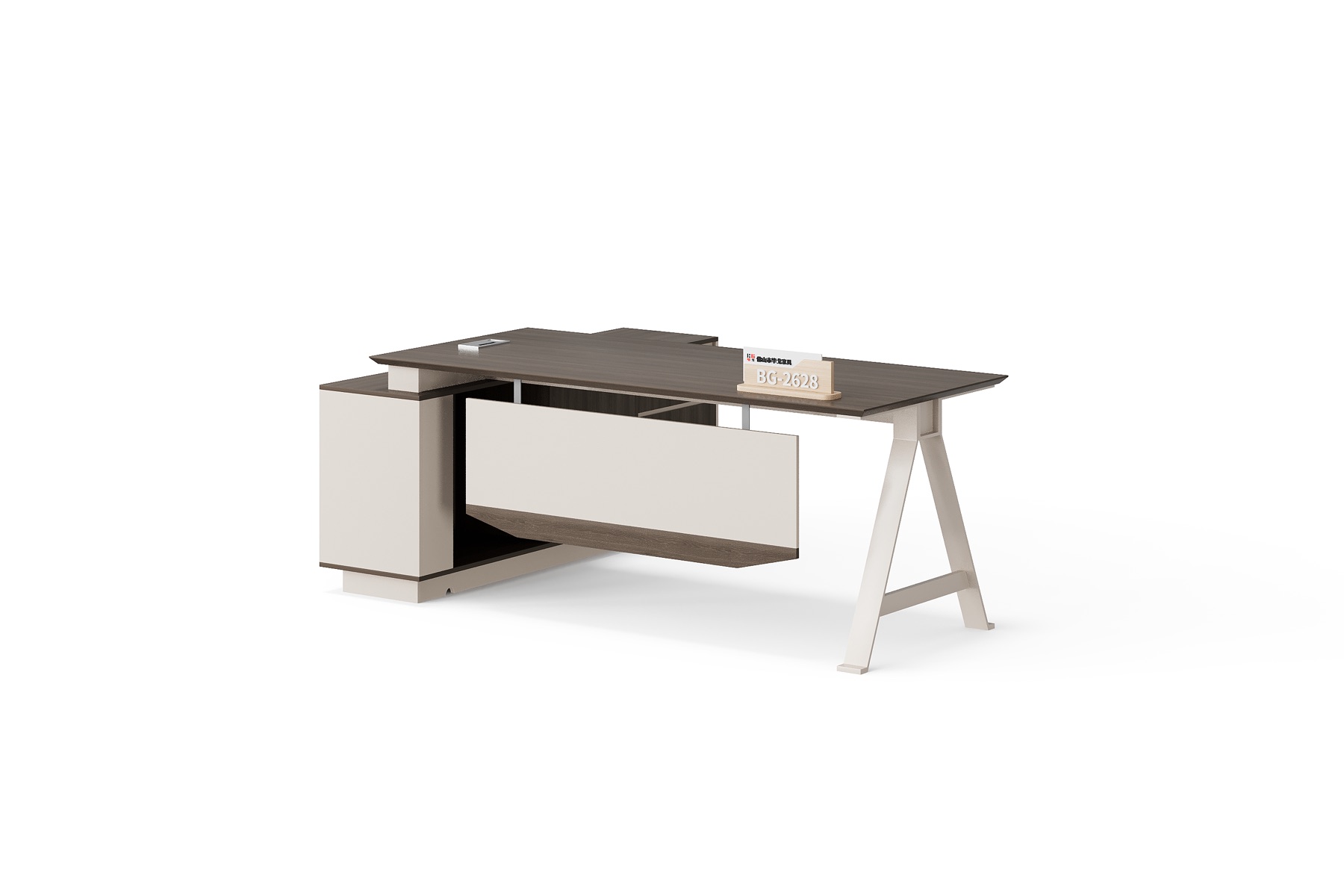 BG-2628L-G28-1 Manager Desk with Side Storage supplier China for global project buyers