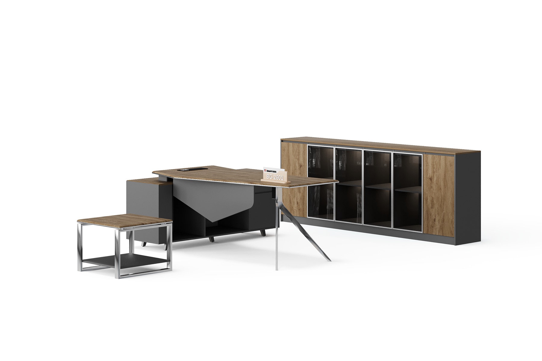BG-2601LA-B4 2026 New Executive Desk, Low Table and Storage Cabinet Set for Global Buyers
