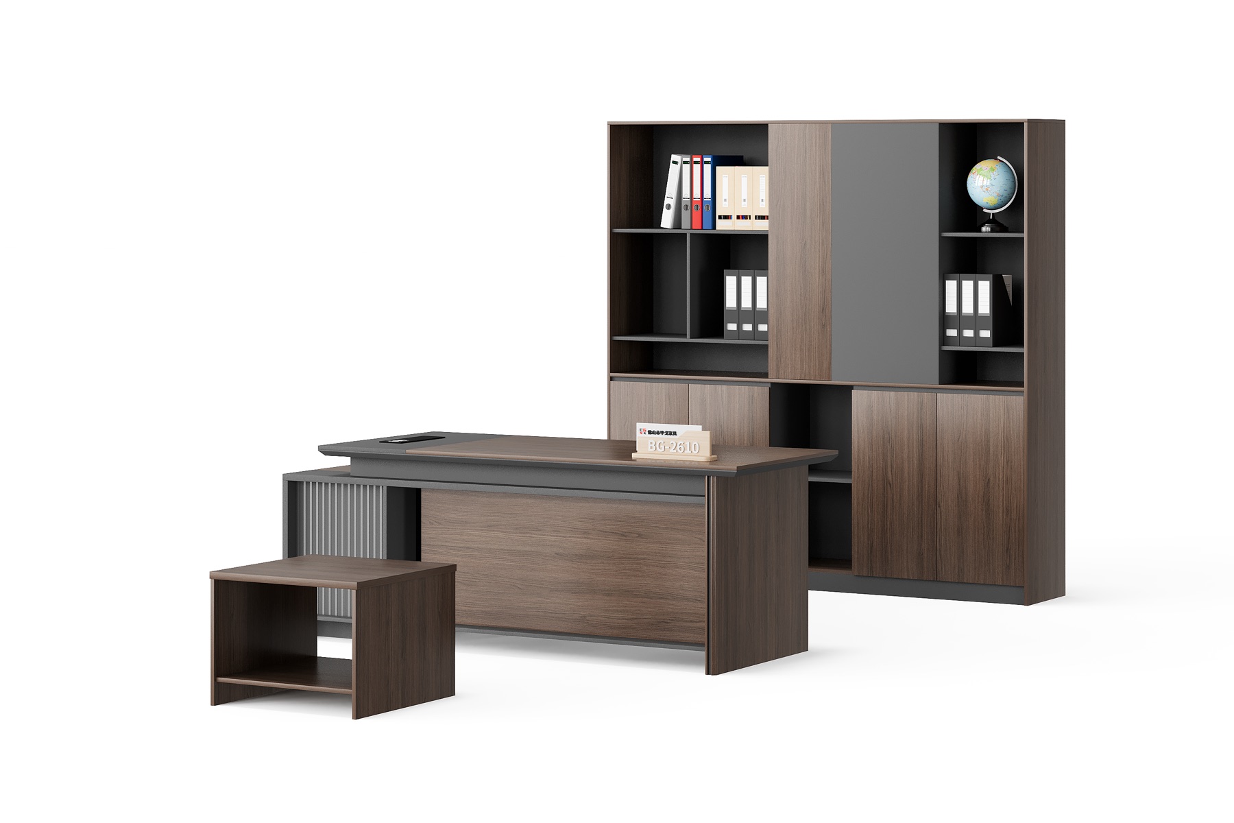 BG-2610LA-G17 2026 New Executive Desk, Low Table and Tall Storage Wall Set for Global Buyers