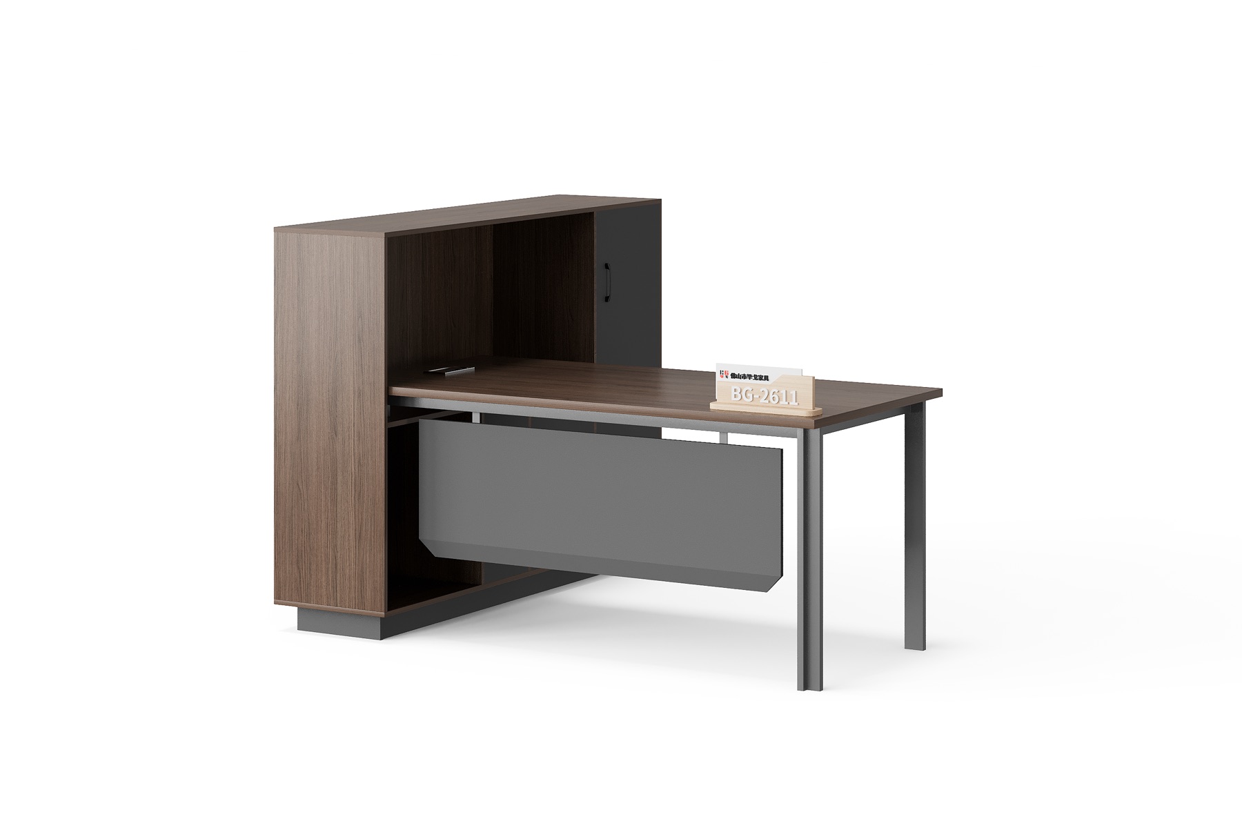 BG-2611L-G17 2026 New Manager Desk with Tall Side Storage for Global Buyers