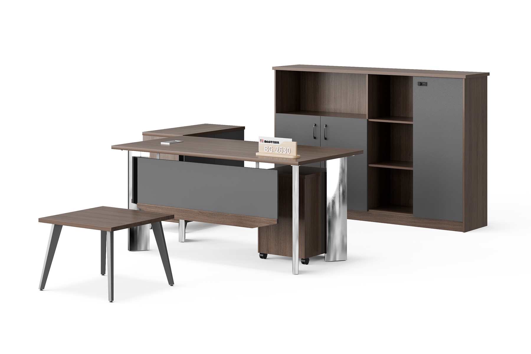 BG-2630A-G17 2026 New Executive Desk, Low Table and Storage Cabinet Set for Global Buyers