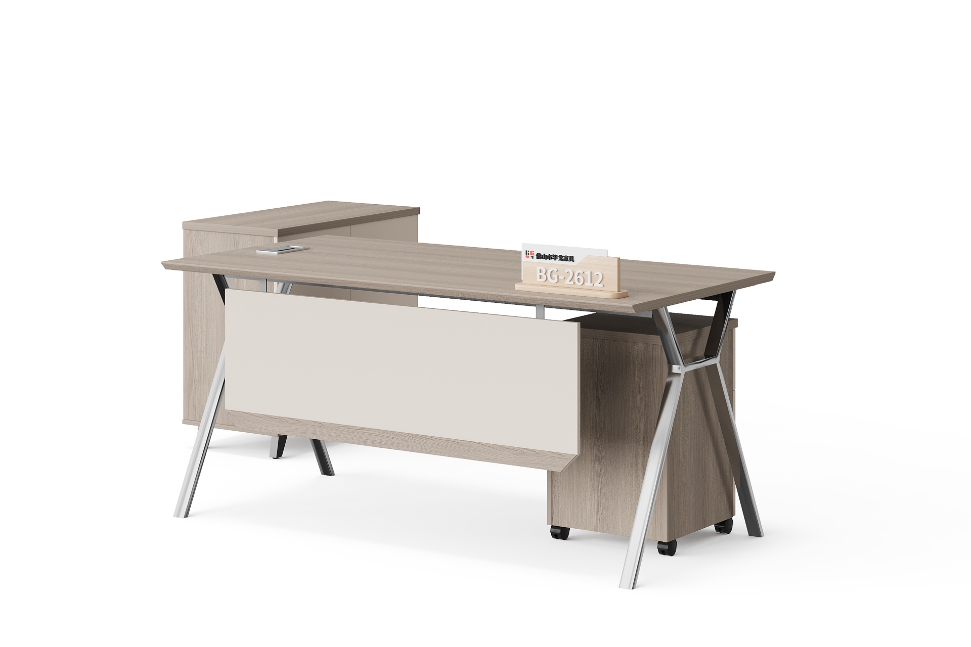 BG-2612-G2 Executive Desk with Mobile Pedestal and Side Storage supplier China for global project buyers